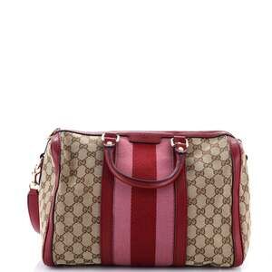 Gucci Vintage Web Boston Bag Gg Canvas #202018G12B